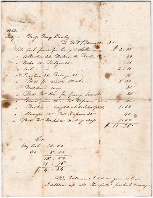 Mary Bailey Easley's Pocket Money Account