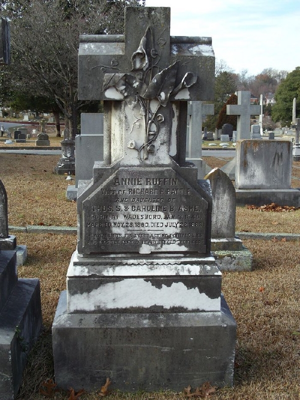 Annie Ruffin Ashe Tombstone